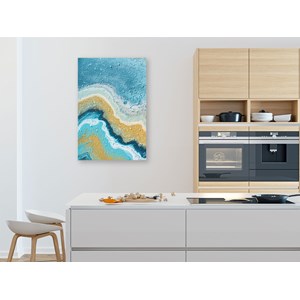 Tableau abstrait vertical palawan