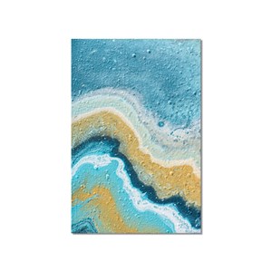 Tableau abstrait vertical palawan