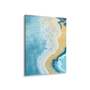 Tableau abstrait blue paint bubble