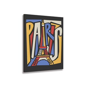 Tableau illustration tour eiffel vintage