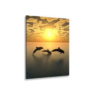 Tableau décoratif dauphins