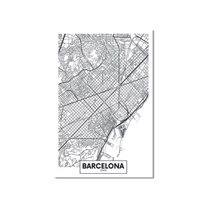 Tableau deco graphique barcelona spain
