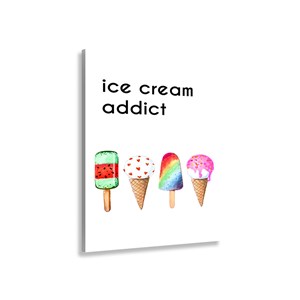 Tableau moderne cuisine ice cream addict