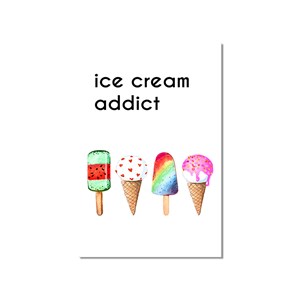 Tableau moderne cuisine ice cream addict