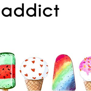 Tableau moderne cuisine ice cream addict