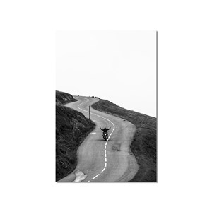 Tableau balade solitaire en moto