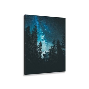 Tableau paysage voie lactée alpine