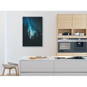 Tableau paysage voie lactée alpine