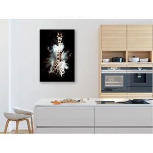 Tableau wild explosion girafe