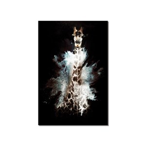 Tableau wild explosion girafe