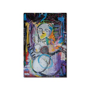 Tableau abstraite odalisque