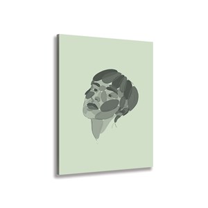 Tableau visage et ombre essai gris
