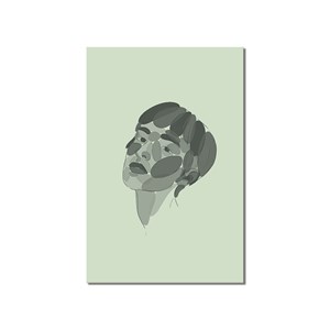 Tableau visage et ombre essai gris
