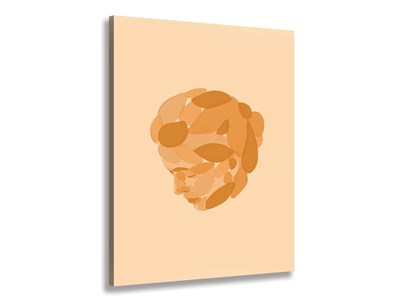 Tableau visage et ombre essai beige