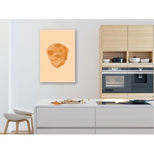 Tableau visage et ombre essai beige