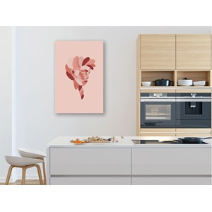 Tableau visage et ombre tresse africaine