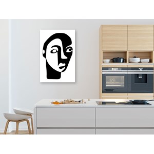 Tableau deco art lineaire sun moon
