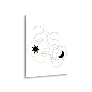 Tableau deco one line nude