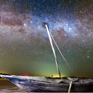 Tableau photo paysage zanzibar boat