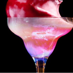 Tableau decoration cuisine cocktail rose