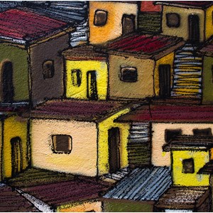 Tableau deco peinture casa in mexico