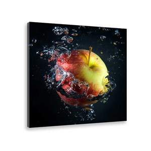 Tableau déco pommes et gouttes d'eau