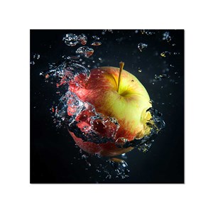 Tableau déco pommes et gouttes d'eau