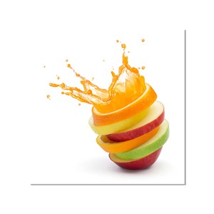 Tableau déco cuisine explosion de fruits