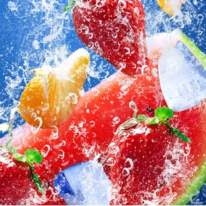 Tableau déco cuisine mix de fruits