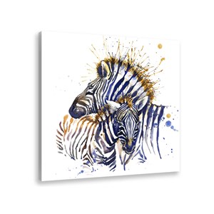 Tableau zèbres bleus