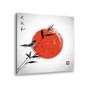 Tableau shinto et son rossignol