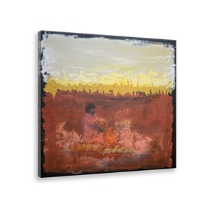 Tableau abstrait art primitif