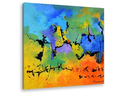 Tableau abstrait deco blue limit