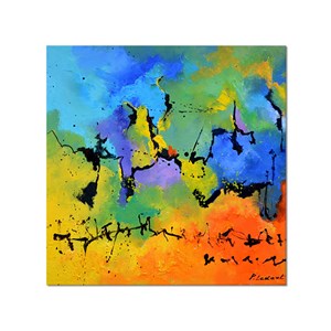 Tableau abstrait deco blue limit