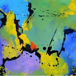 Tableau abstrait deco blue limit