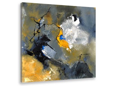 Tableau art abstrait nuances de gris