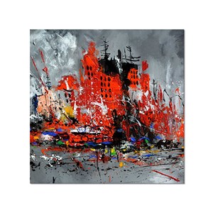 Tableau reproduction ville en mouvement