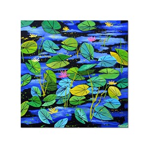 Tableau reproduction nénuphars