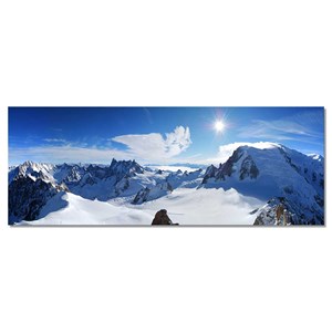 Toile panorama du mont blanc