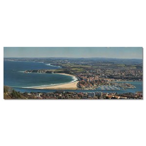 Toile photo deco la baie d'hendaye