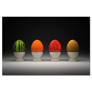 Tableau moderne les quatre fruits