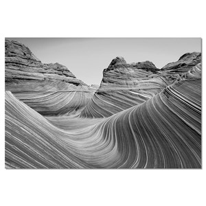 Tableau grand canyon noir et blanc