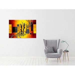Toile peinture danse africaine