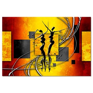 Toile peinture danse africaine