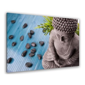 Toile zen déco buddha et bambous
