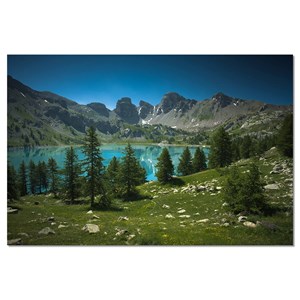 Tableau décoration lac d'allos