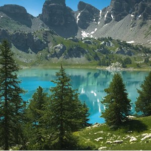 Tableau décoration lac d'allos