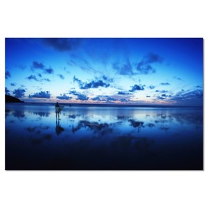 Tableau déco océan bleu