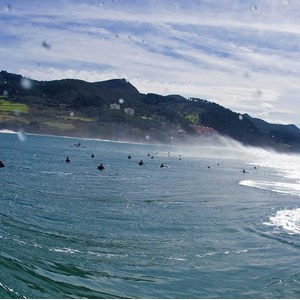 Tableau photo surf tube mundaka