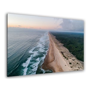 Toile deco les landes vue du ciel